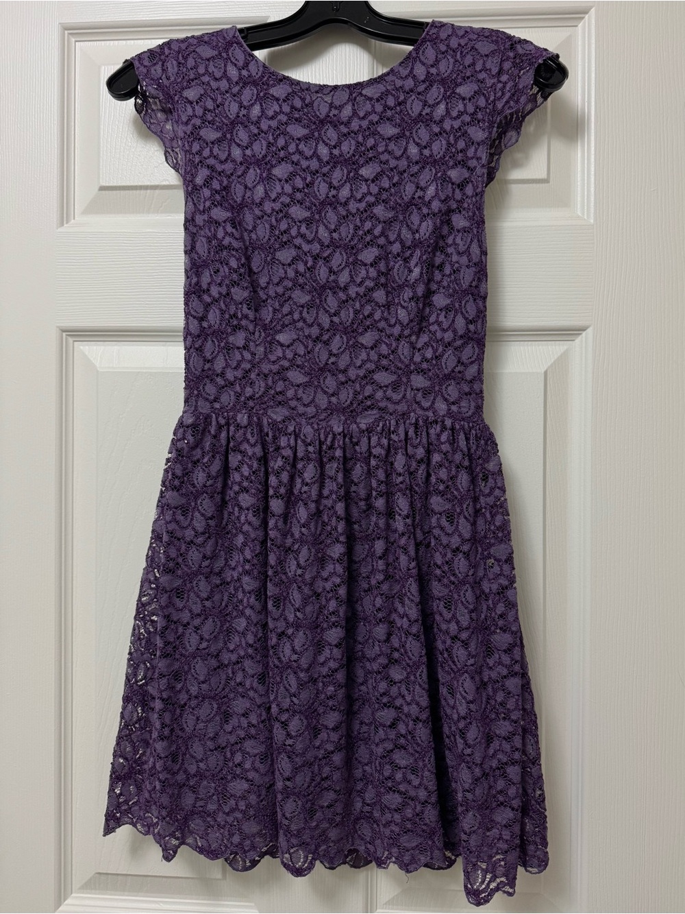 Talula Purple Lace Fit & Flare Dress
